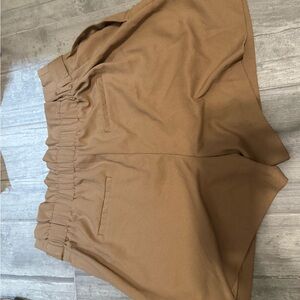 Stylish Brown High-Waisted Shorts